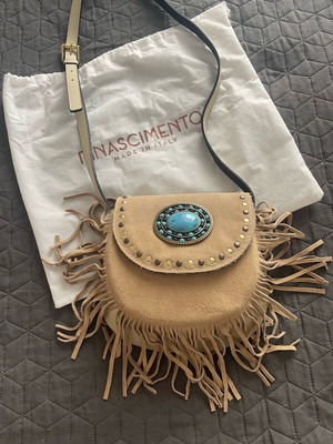 Rinascimento boho crossbody bag new, beige