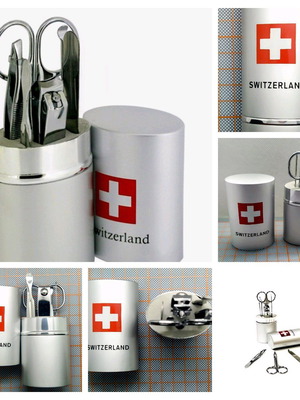Swiss Collection nail care set new in aluminum case