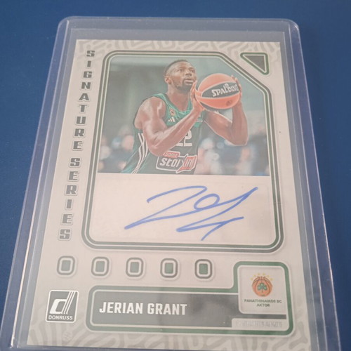 Jerian Grant Panini Euroleague Donruss Signature Series basketball card
