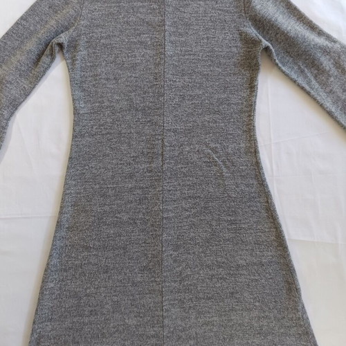 Marlen grey dress with metallic pattern like new