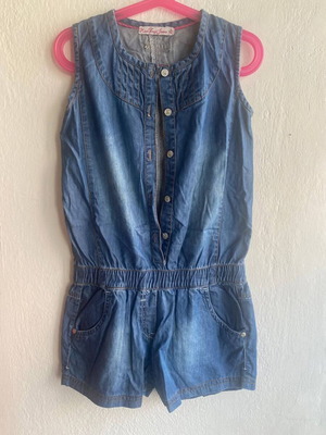 Miss Evy Jeans kids denim jumpsuit like new, age 6