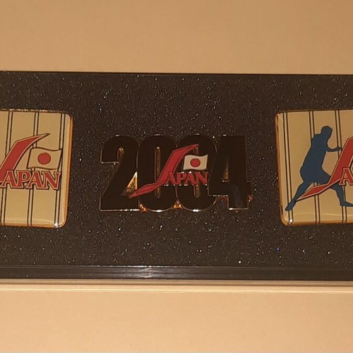 Olympic Games Athens 2004 Samurai Japan 3 Pins Set limited edition new