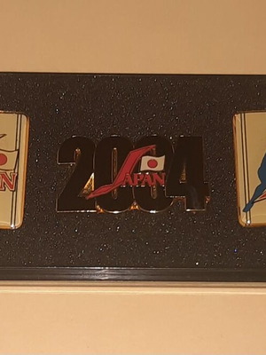 Olympic Games Athens 2004 Samurai Japan 3 Pins Set limited edition new