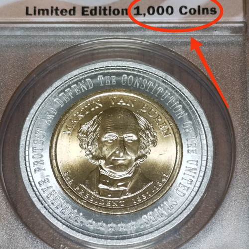 Martin Van Buren Presidential Oath Dollar 1$ new limited edition