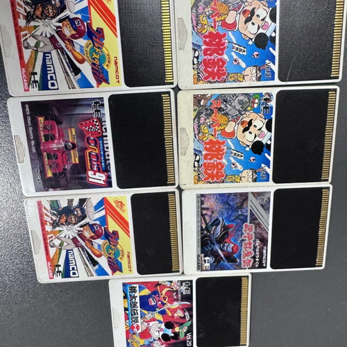 PC Engine TurboGrafx-16 NEC HuCard games used, lot of 7 pcs