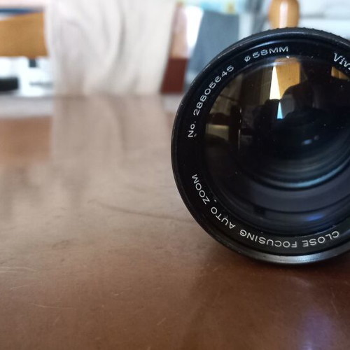 Soligor MD-EOS Telephoto Zoom Lens used, focus 0 to 200m