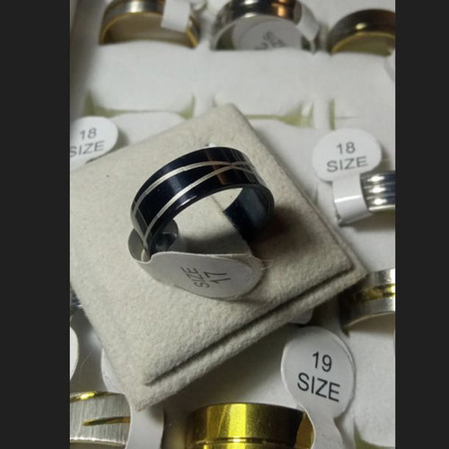 Women's ring new, durable stainless steel, size 17