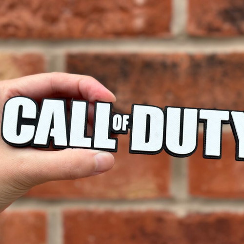 Call of Duty 3D printed logo new, made with PLA