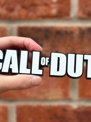 Call of Duty 3D printed logo new, made with PLA
