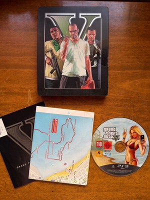 Grand Theft Auto 5 Five Steelbook for PlayStation 3 used