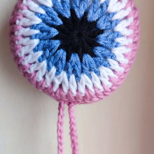 Knitted eye new, decorative hanging for baby
