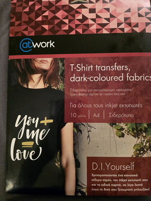 A4 iron-on transfer for dark-coloured fabrics new