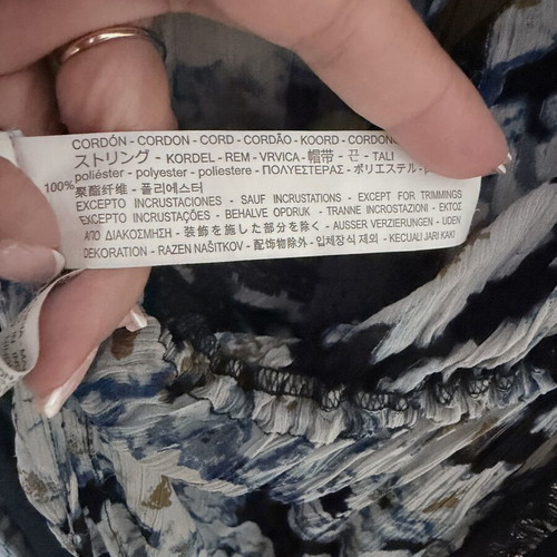 Zara medium floral transparent kimono with black lace
