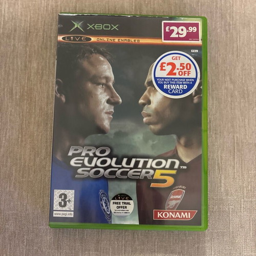 Pro Evolution Soccer 5 Xbox Original used, English full version