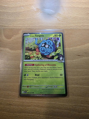 Erika's Tangela 007/217 Cosmos Holo Promo like new