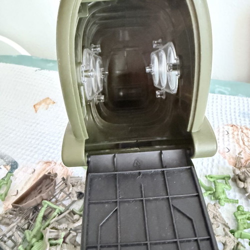 Military helicopter with soldiers like new