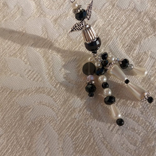 Keychain Angel new, handmade, black