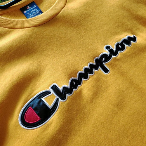Champion Crewneck Shirt XL used, yellow