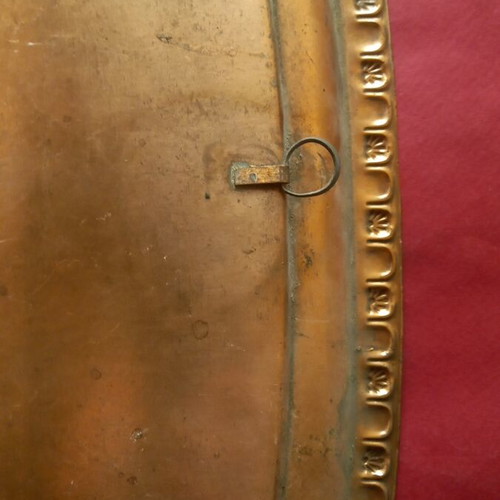 Copper tray used with hook for wall mounting