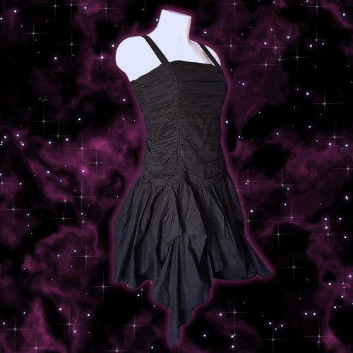 Corset dress with spikes like new, black, size M