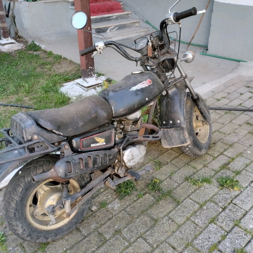 Honda CY 50 used, rare and collectible black motorcycle