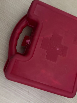 Car first aid kit used, versatile box