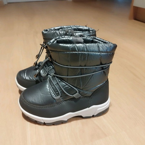 Children's snow boots like new, gray, size 28