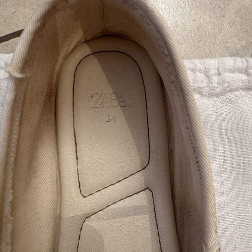 Zara ballerina shoes, beige, size 34