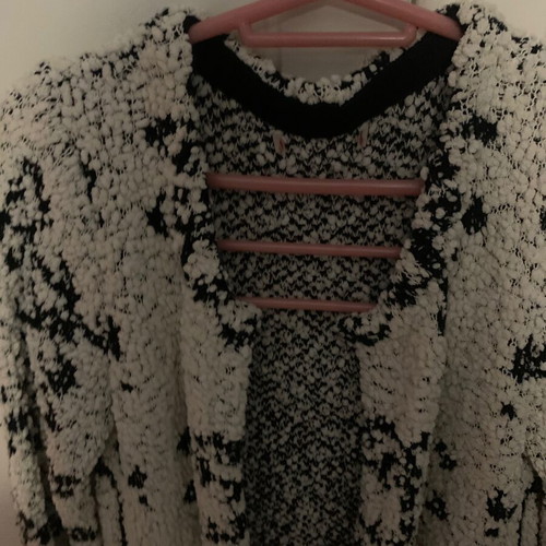 Gina Trikot cardigan black and white like new small