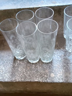 Crystal glasses used
