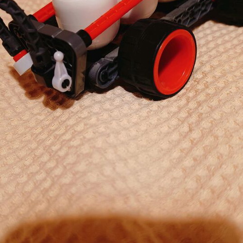Lego Shell used with mini human, defect on rear tube