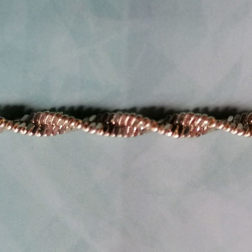Silver 925 DNA twisted chain anklet new