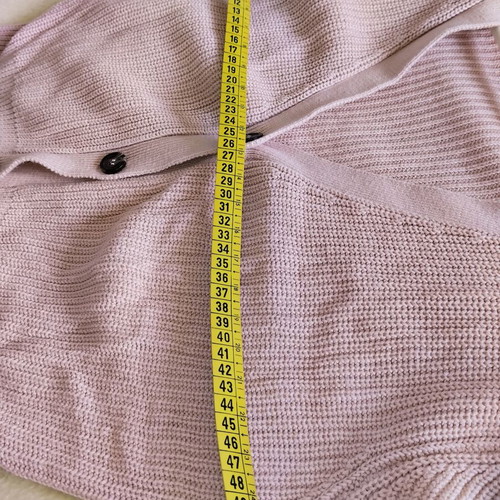 LeGer cotton cardigan sweater pink used, small medium