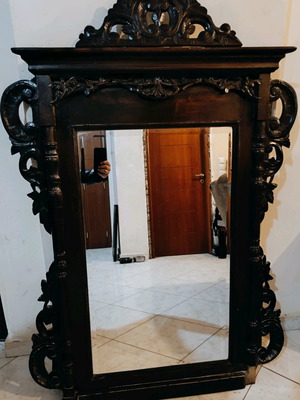 Mirror 100 years old used, dimensions 145x98, vintage