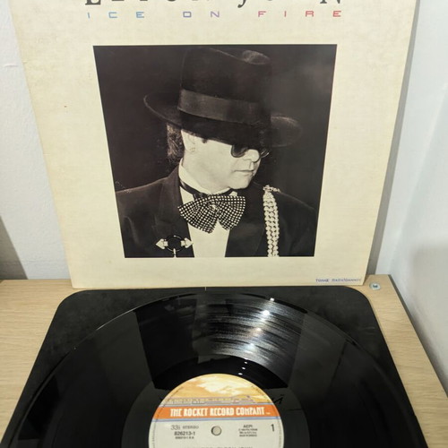 Elton John Ice On Fire vinyl record used, pop