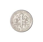 Roosevelt Silver Dime 1964 used