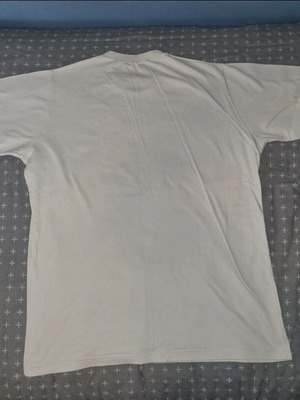Beige Short Sleeve Lanee Clothing with front print (M)