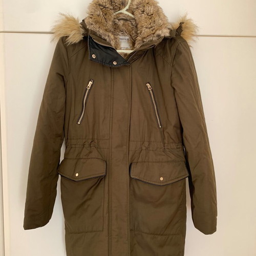 Zara coat used, brown and beige, size S