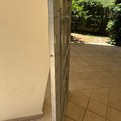 Folding aluminum tables used, set of 3, 1.20x1.50m