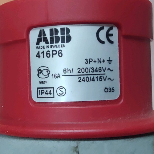 Industrial three-phase plug set ABB new