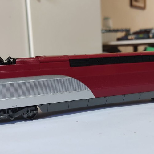 Eurostar Thalys high-speed train car Mehano H0 scale 1:87