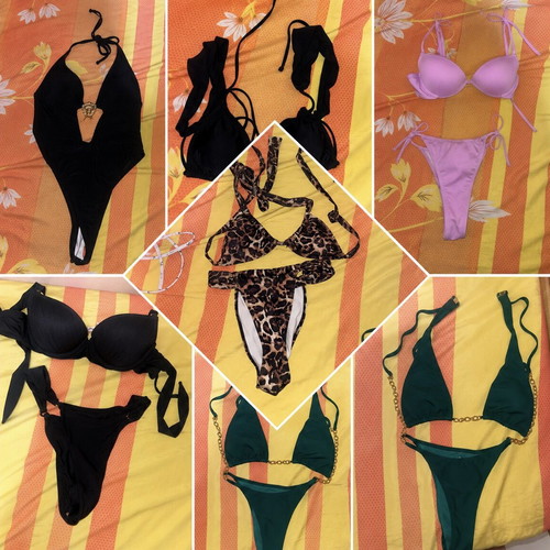 Swimwear set like new, multicolor