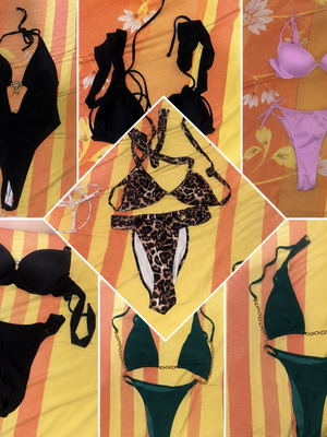 Swimwear set like new, multicolor