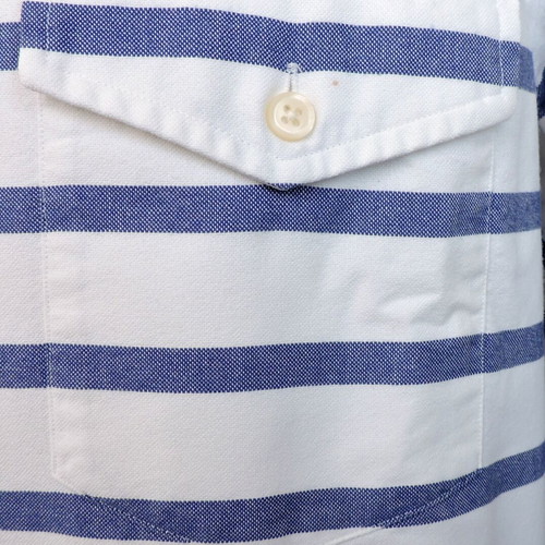 Polo Ralph Lauren Men's Navy Striped Button Down Shirt XL