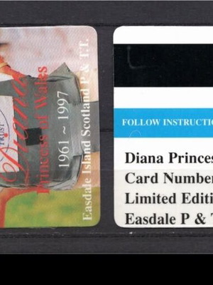 Island Scotland Lady Diana 1961-1997 CARD LIMITED EDITION 5000