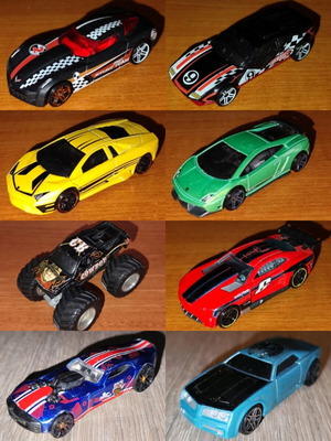 Αυτοκινητάκια Hot Wheels και Matchbox μεταχειρισμένα, σετ 8