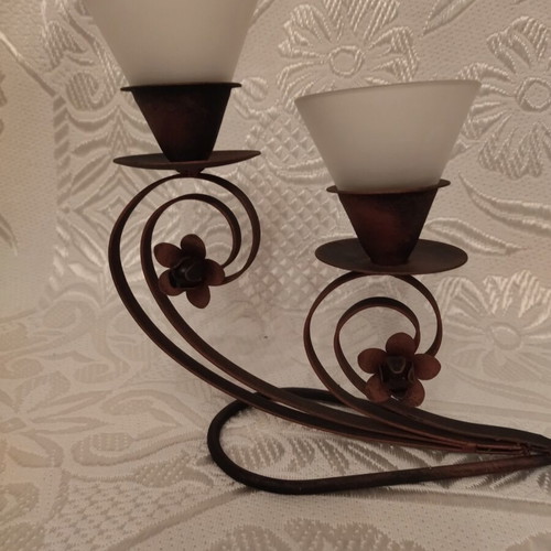 Vintage iron candlesticks used, various designs