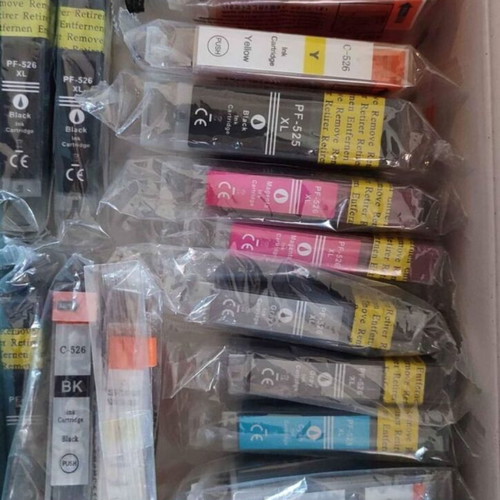 Printer ink new, pack with reset device and chips