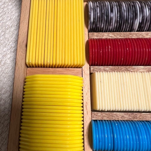 Poker chips used, vintage