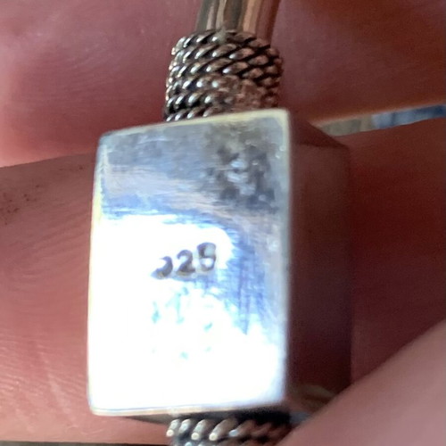 Sterling Silver 925 Handmade Bracelet new, boho style with charms